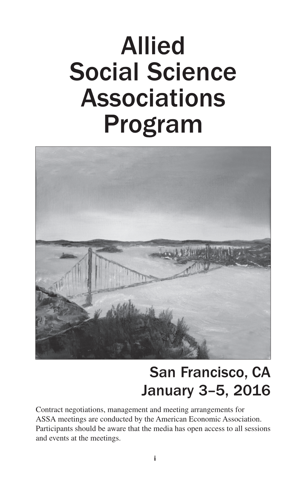 Allied Social Science Associations Program