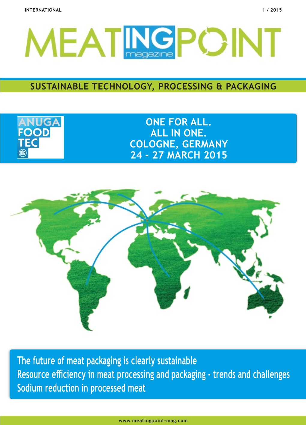 The Future of Meat Packaging Is Clearly Sustainable Resource Efficiency in Meat Processing and Packaging - Trends and Challenges Sodium Reduction in Processed Meat