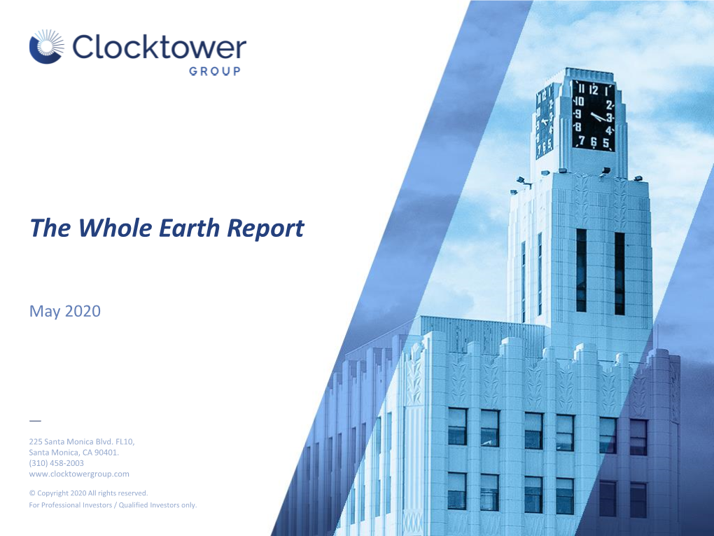 The Whole Earth Report