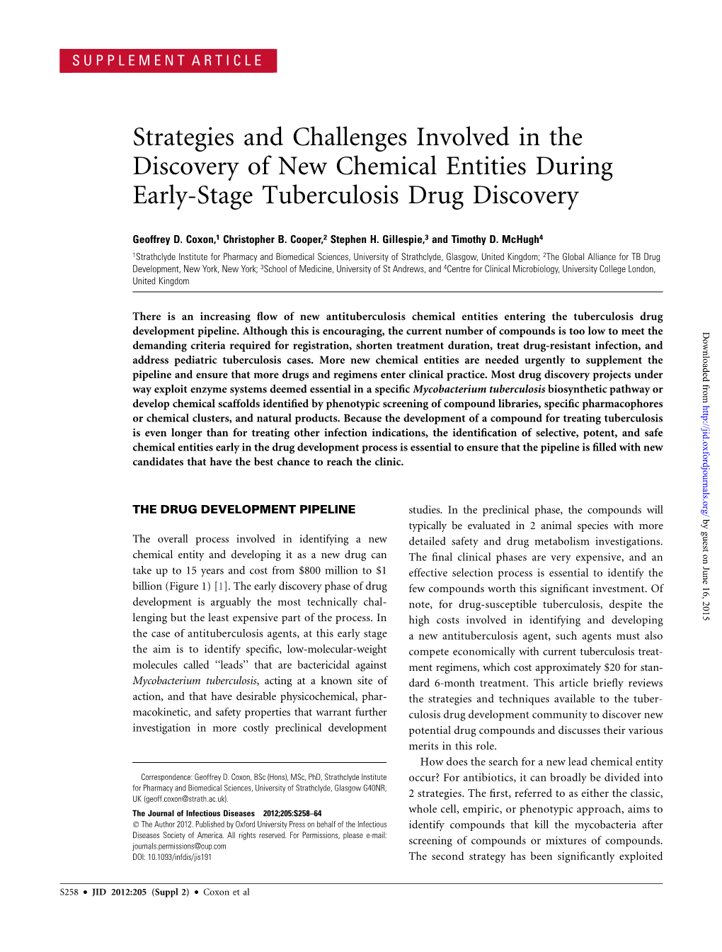 Strategies and Challenges Involved in the Discovery of New Chemical Entities During Early-Stage Tuberculosis Drug Discovery