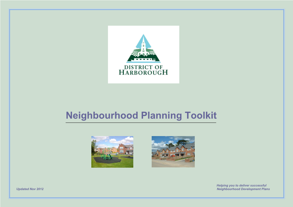Neighbourhood Planning Toolkit