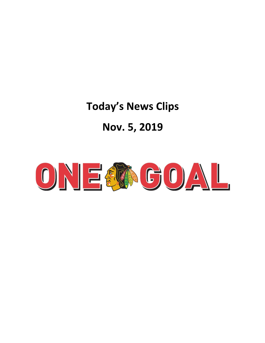 Today's News Clips Nov. 5, 2019