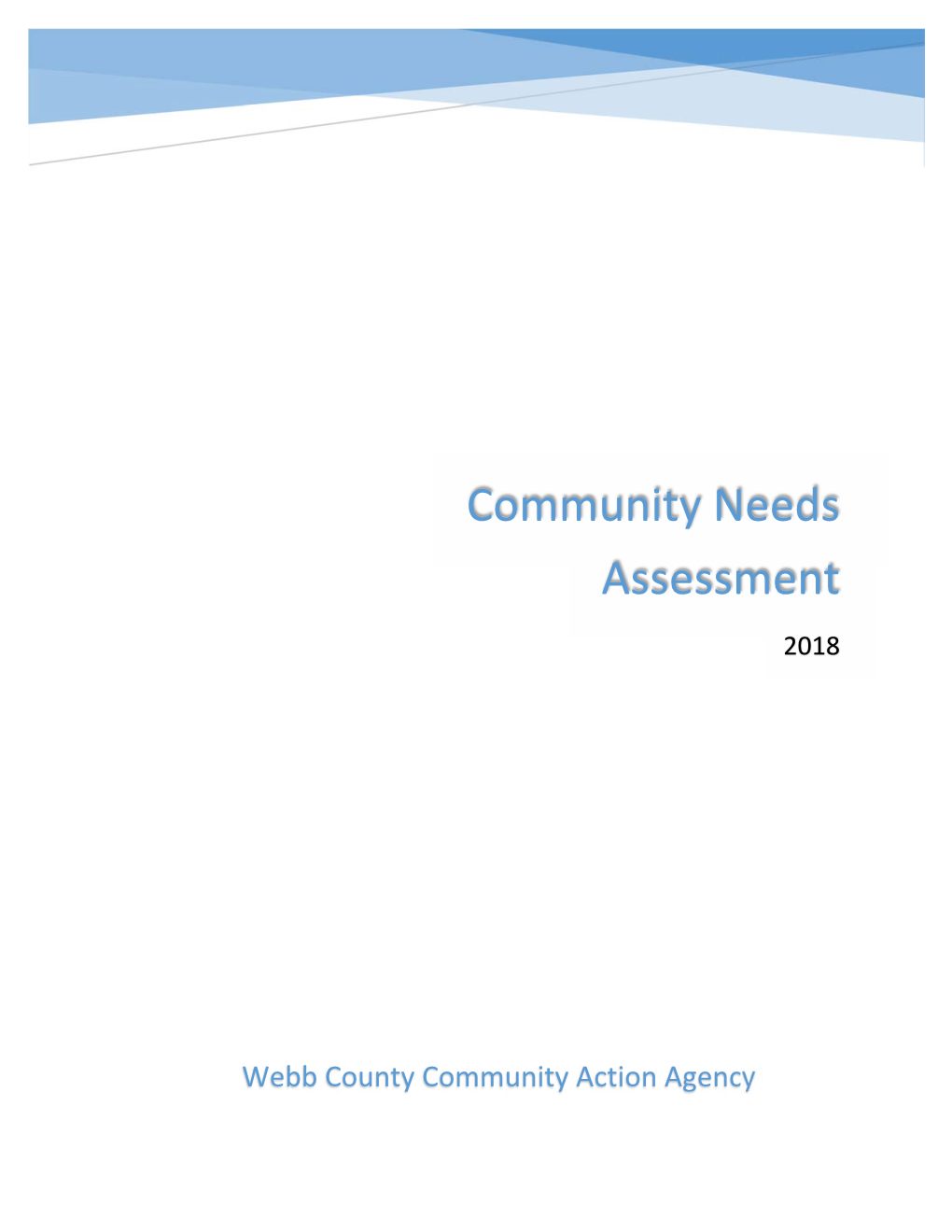 Community Needs Assessment 2018