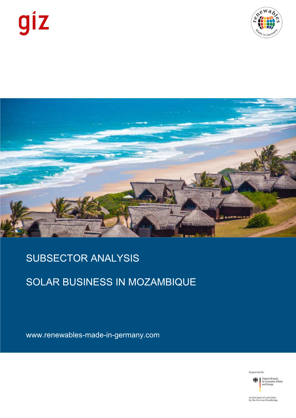 Subsector Analysis Solar Business in Mozambique