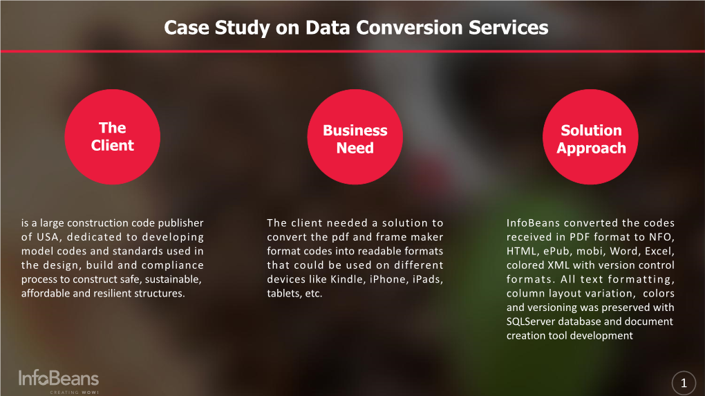Case Study on Data Conversion Services