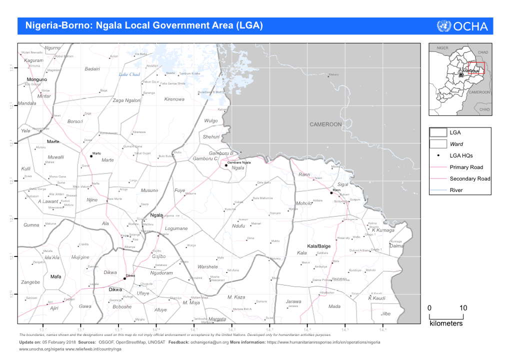 Nigeria-Borno: Ngala Local Government Area (LGA)