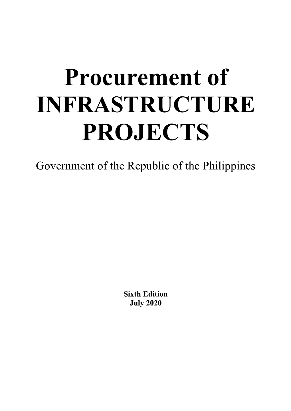 Procurement of PROJECTS