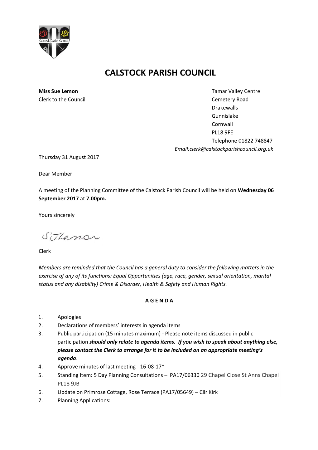 Calstock Parish Council