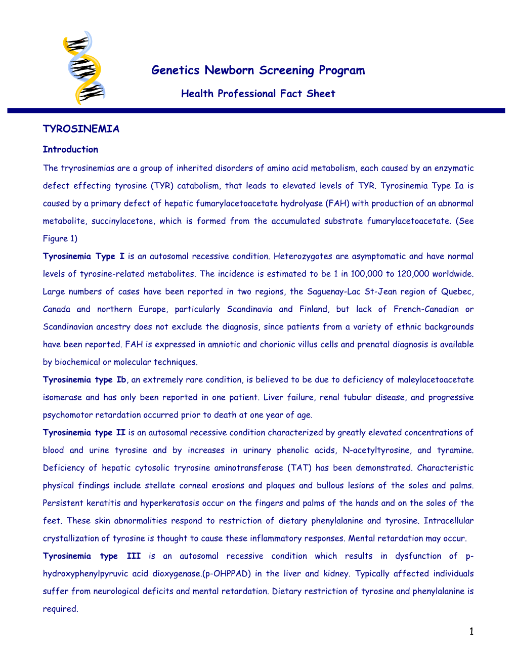 Health Professional Fact Sheet