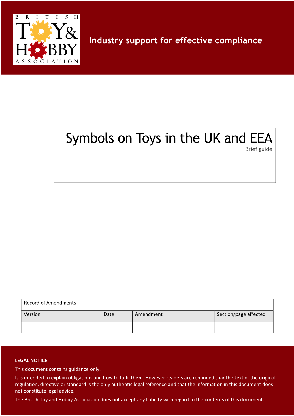 Symbols on Toys in the UK and EEA Brief Guide