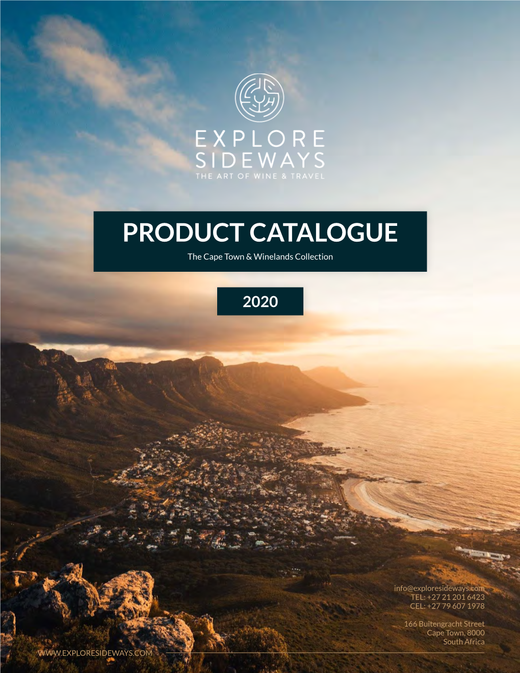 PRODUCT CATALOGUE the Cape Town & Winelands Collection