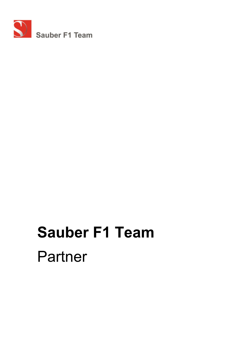 Sauber F1 Team Partner