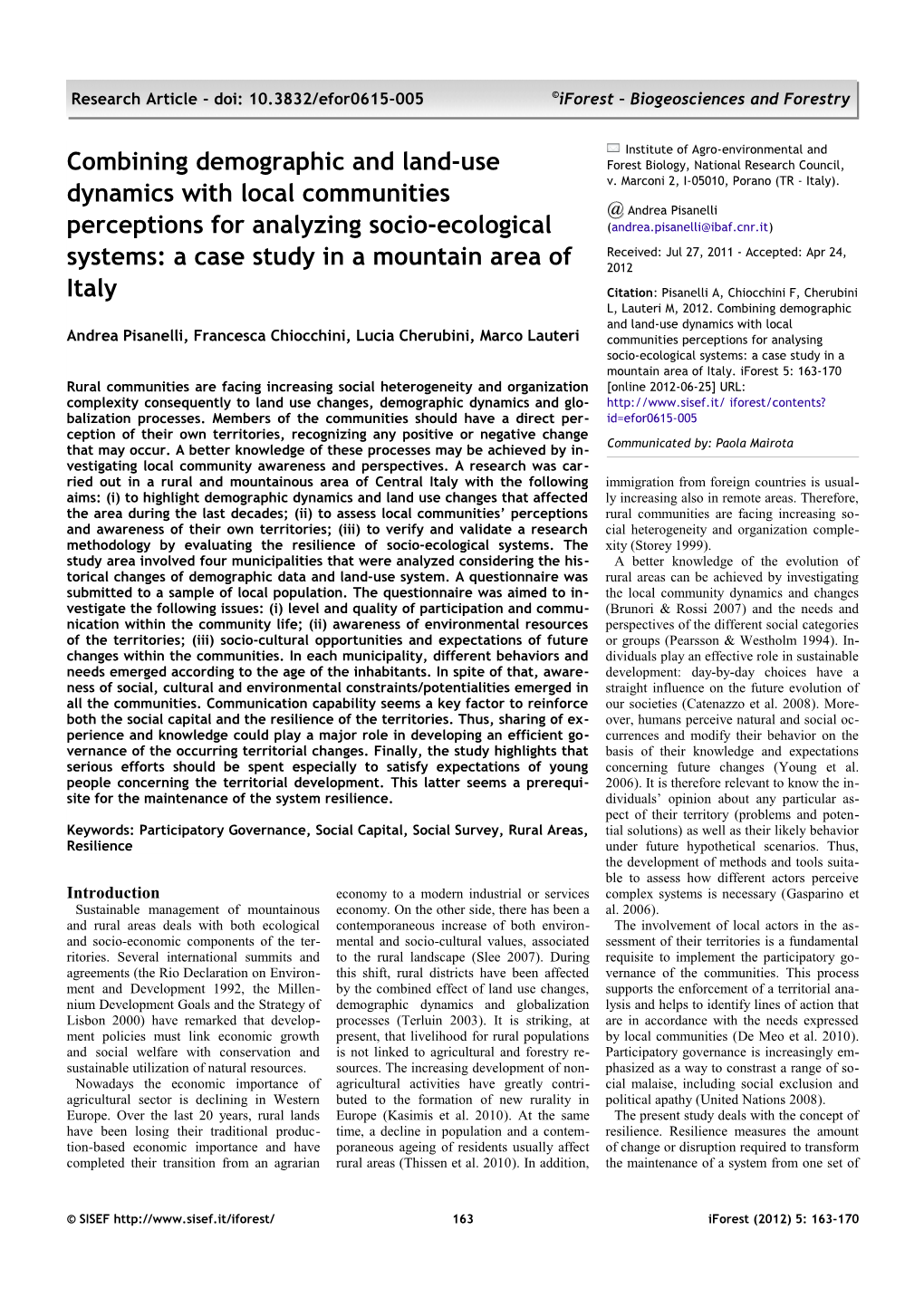 Combining Demographic and Land-Use Forest Biology, National Research Council, V