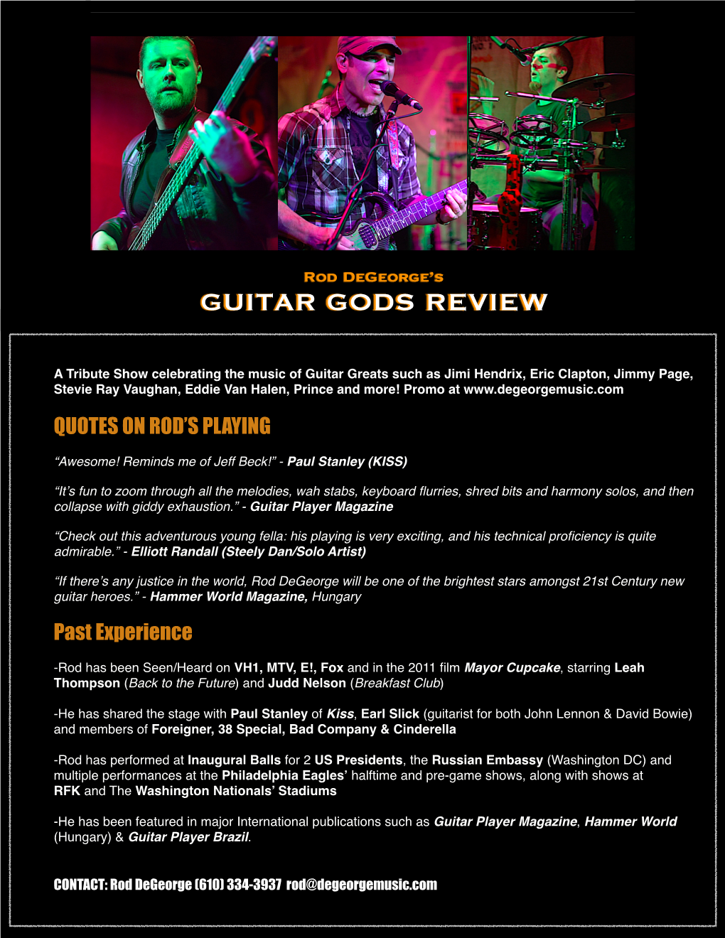 Guitar Gods Review Onesheet