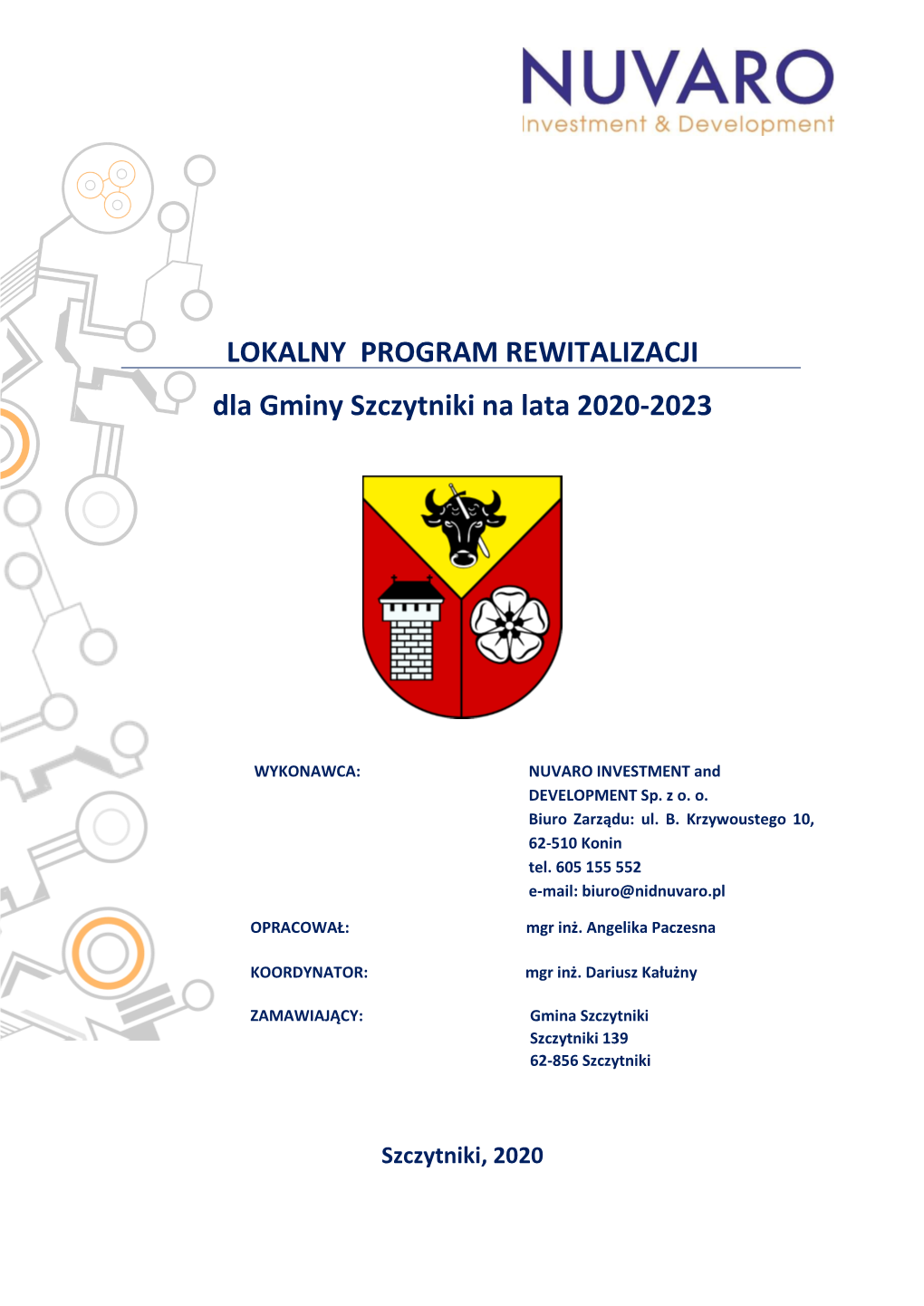 LOKALNY PROGRAM REWITALIZACJI Dla Gminy Szczytniki Na Lata 2020-2023