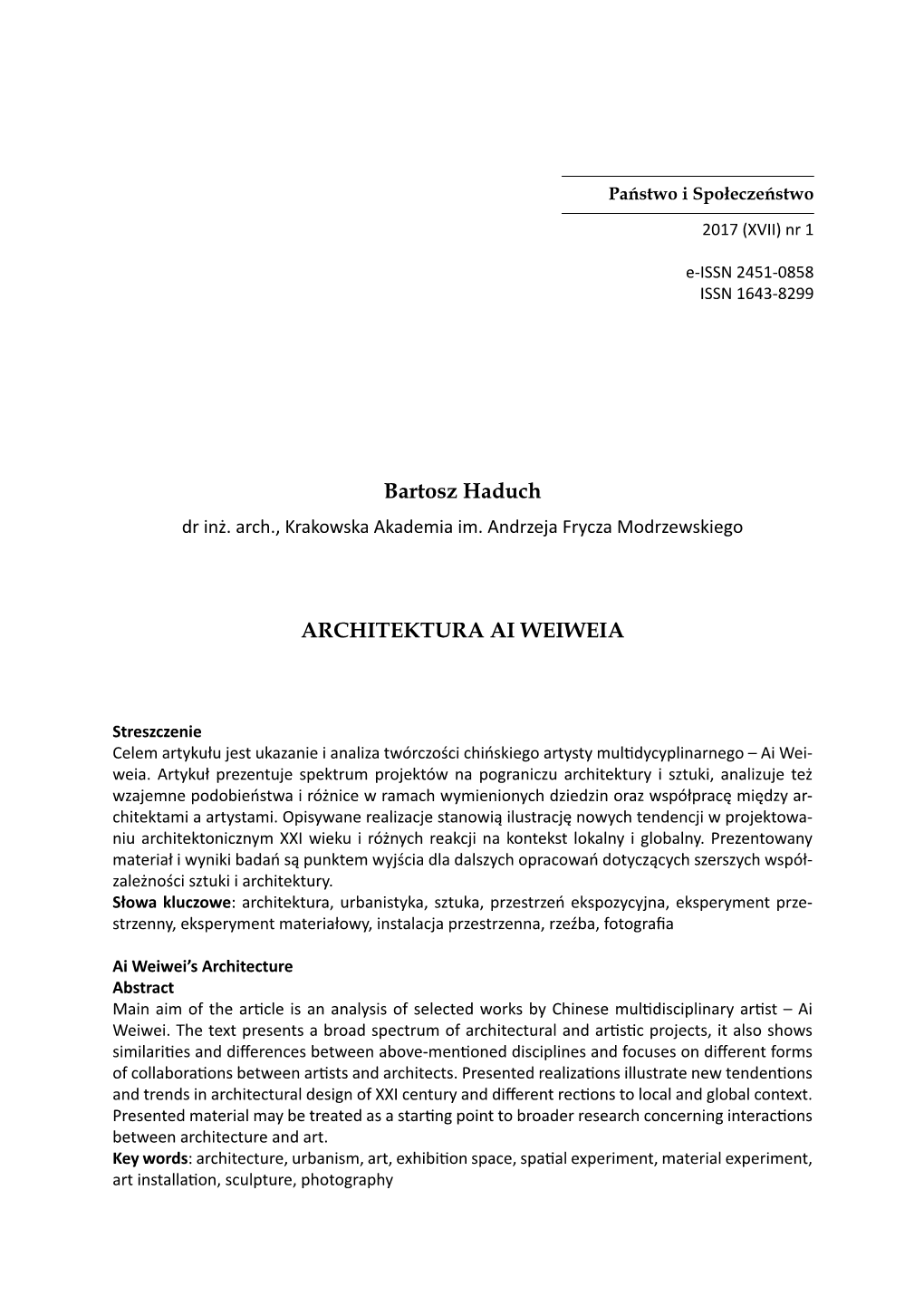 Architektura Ai Weiweia