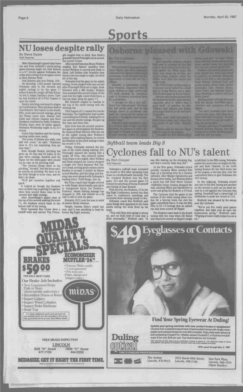 Cyclonesfall to NU's Talent