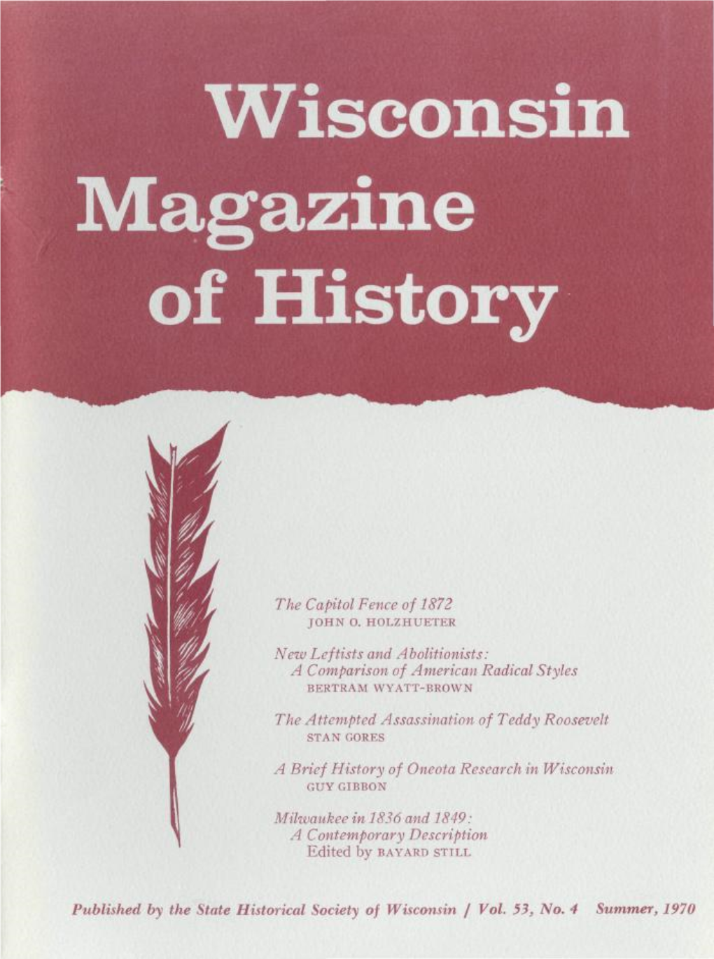 Wisconsin Magazine of History