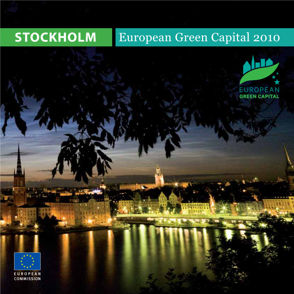 Stockholm As European Green Capital