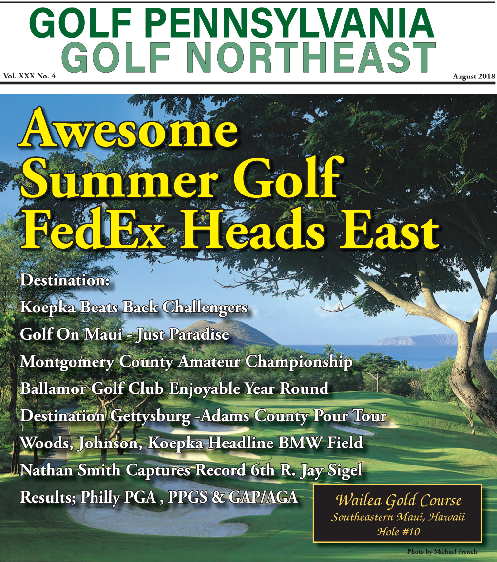 GOLF PENNSYLVANIA GOLF NORTHEAST August 2018