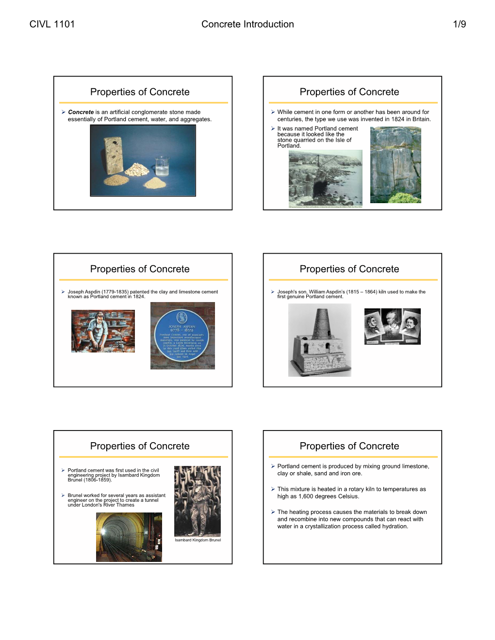 Properties of Concrete Properties of Concrete