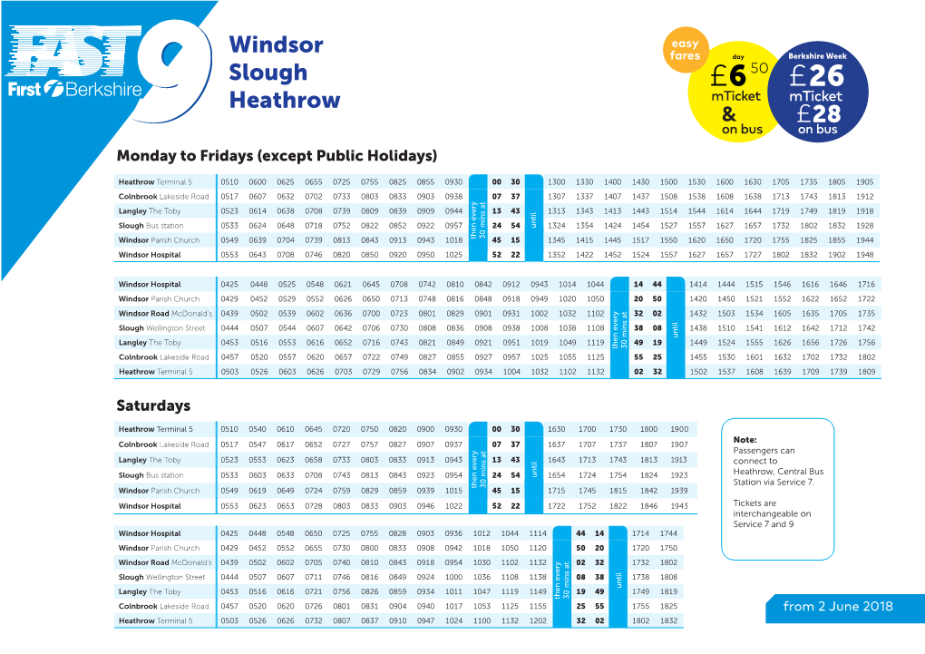 Windsor Slough Heathrow