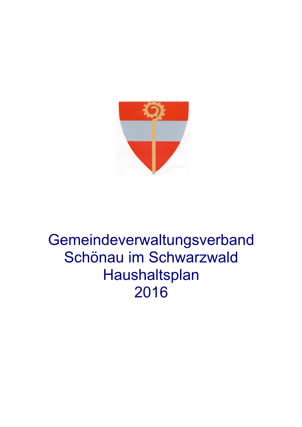 Gemeindeverwaltungsverband Schönau Im Schwarzwald Haushaltsplan 2016