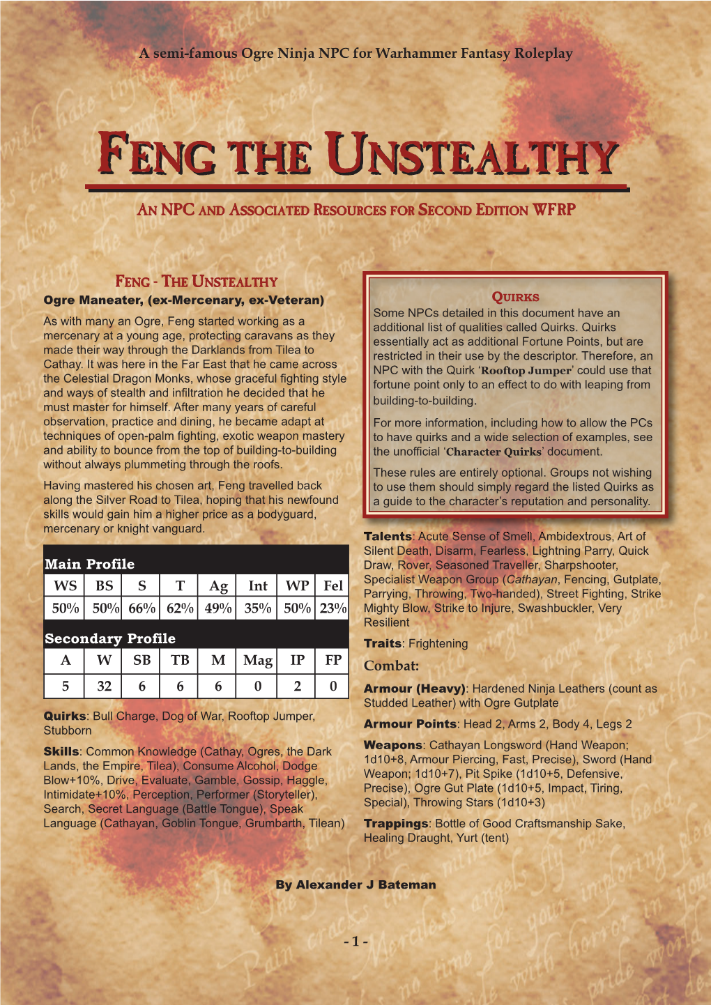 Feng the Unstealthy