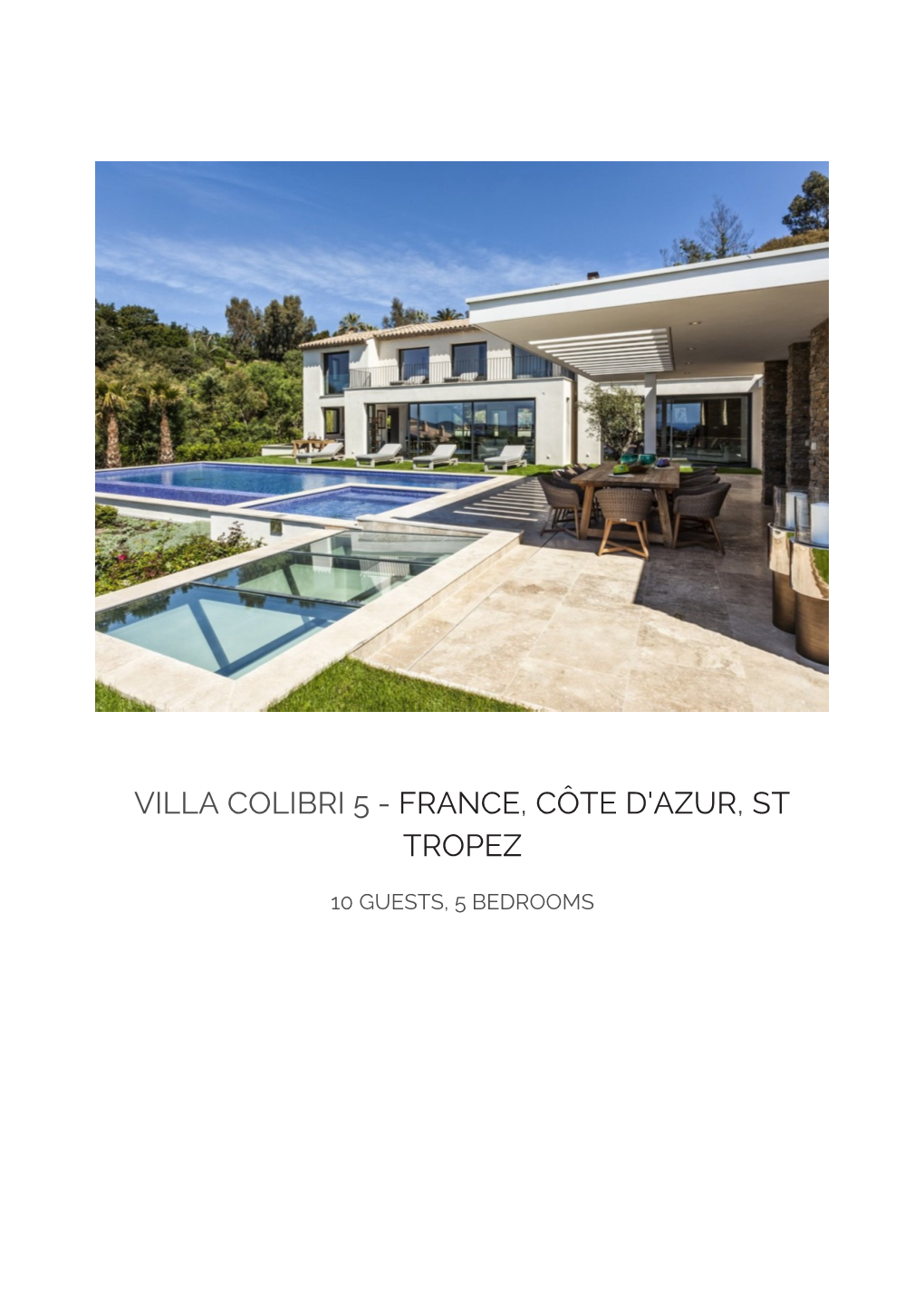 Villa Colibri 5 - France, Côte D'azur, St Tropez