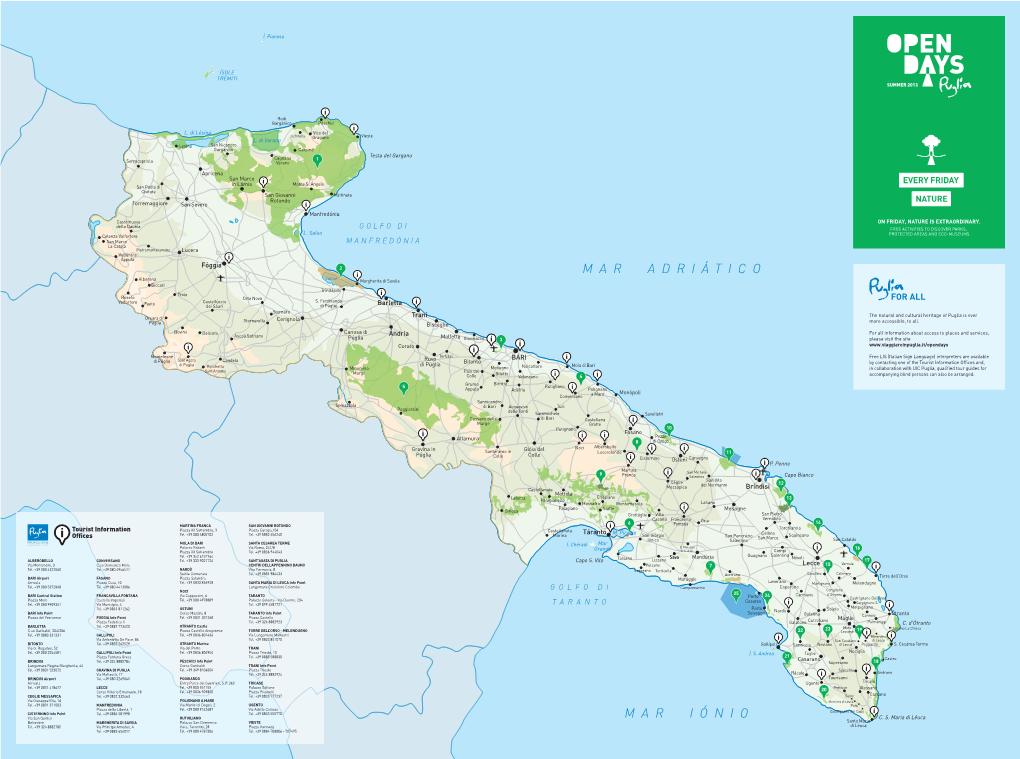 FRONTE Cartoguida Puglia NATURA-2013 Esec-EN