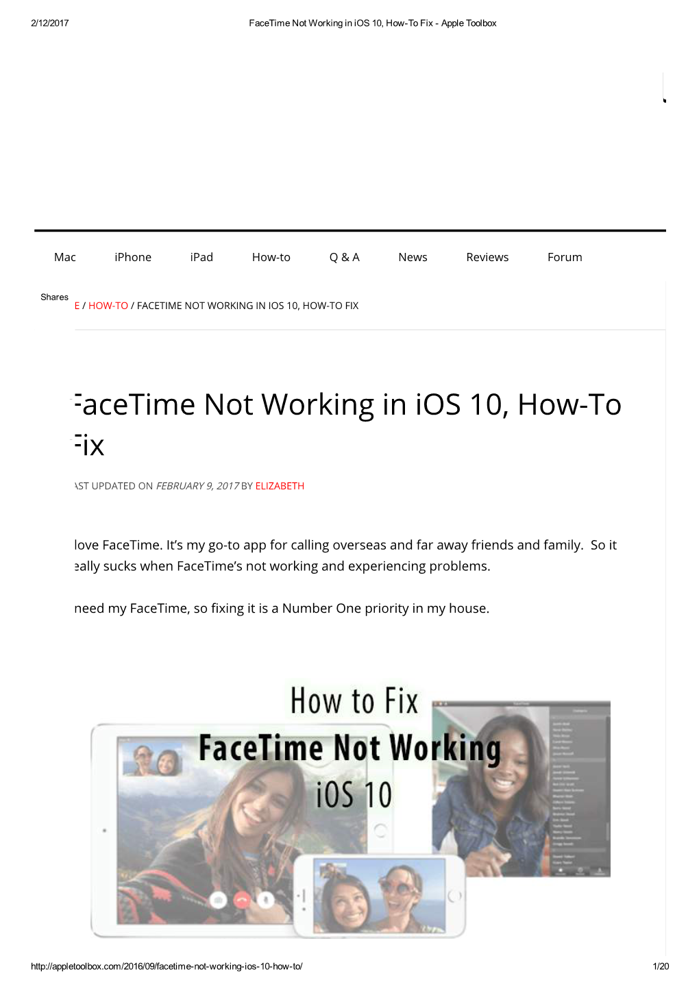 Facetime Not Working in Ios 10, How-To Fix