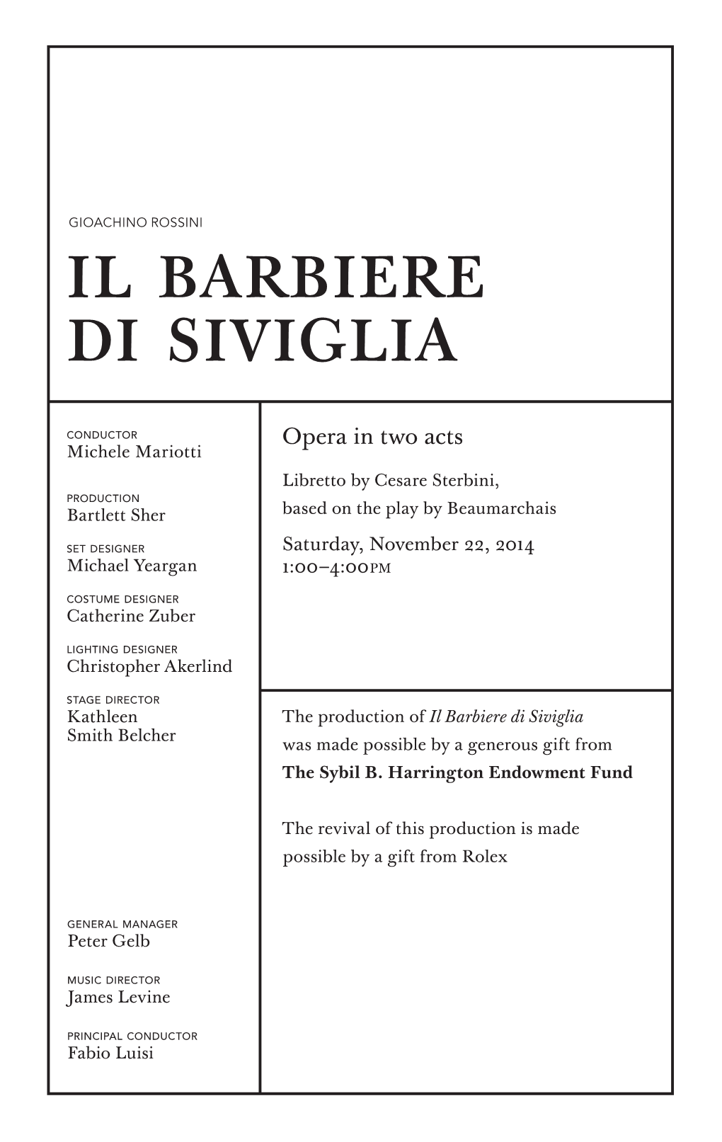 Il Barbiere Di Siviglia