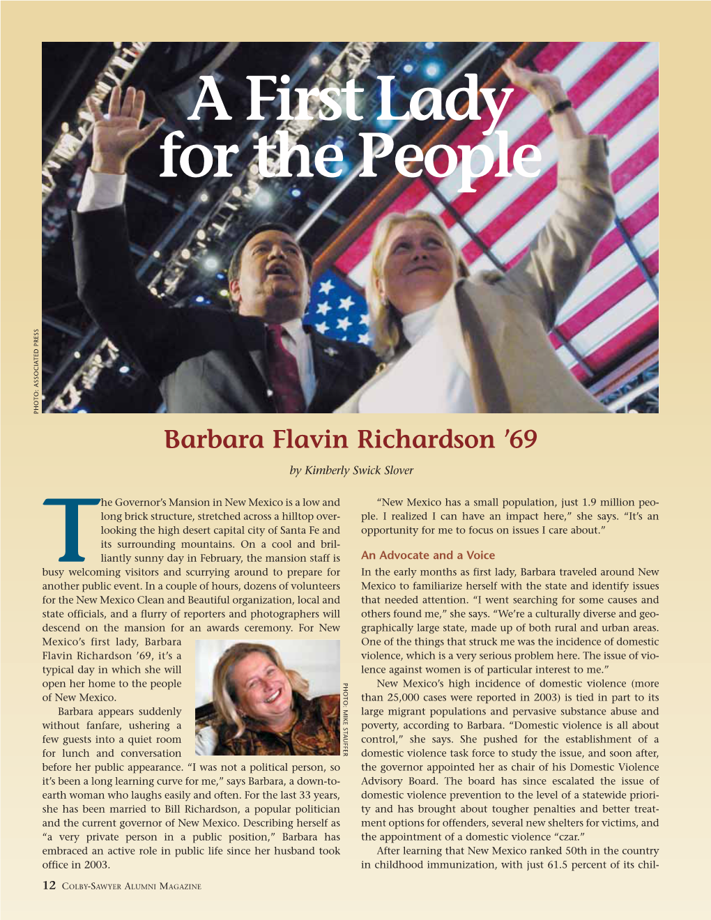 A First Lady for the People Barbara Flavin Richardson