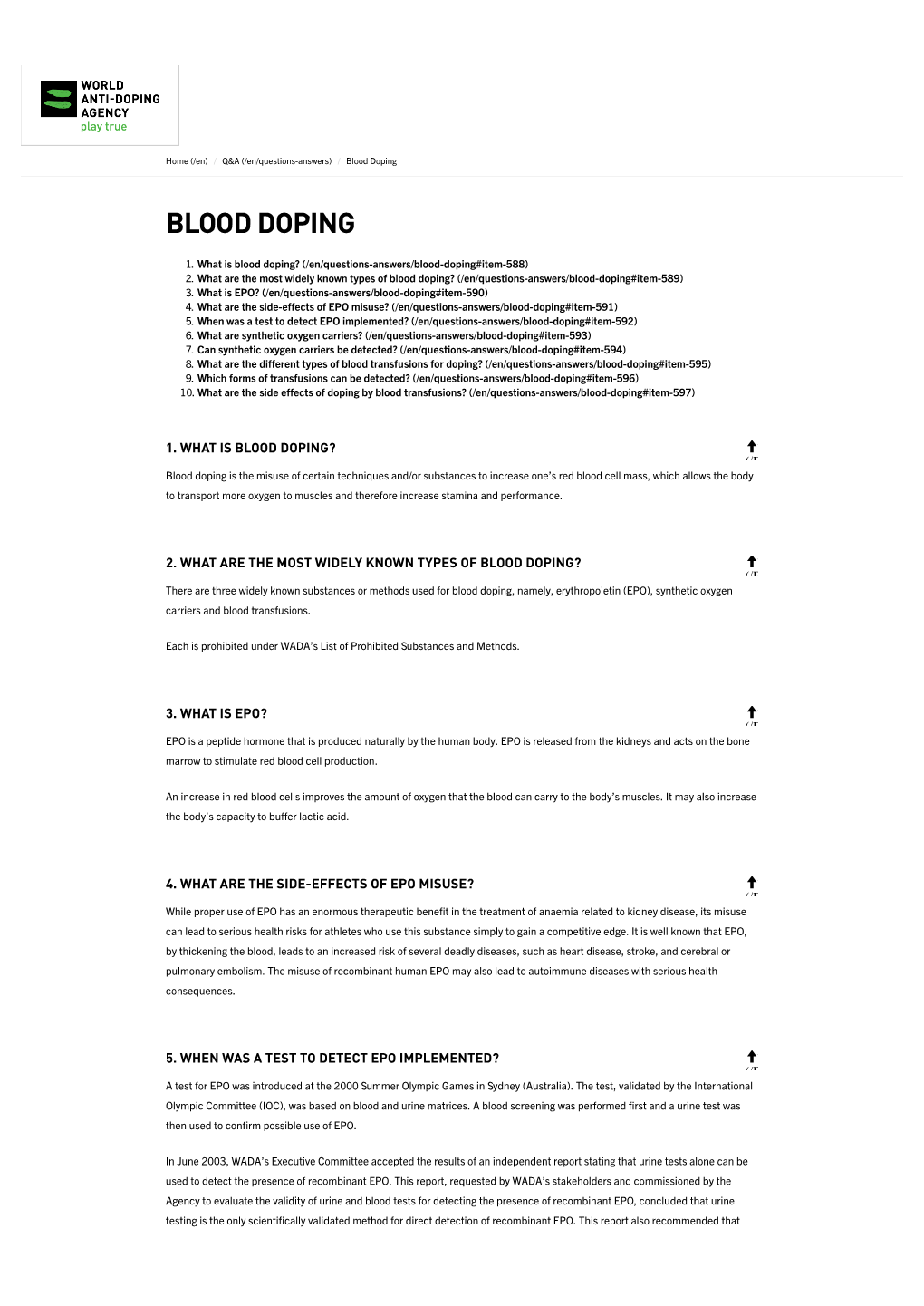 Blood Doping