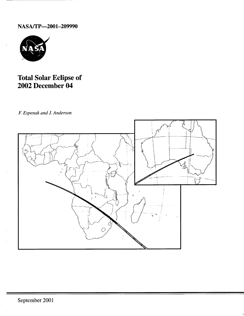 Total Solar Eclipse of 2002 December 04