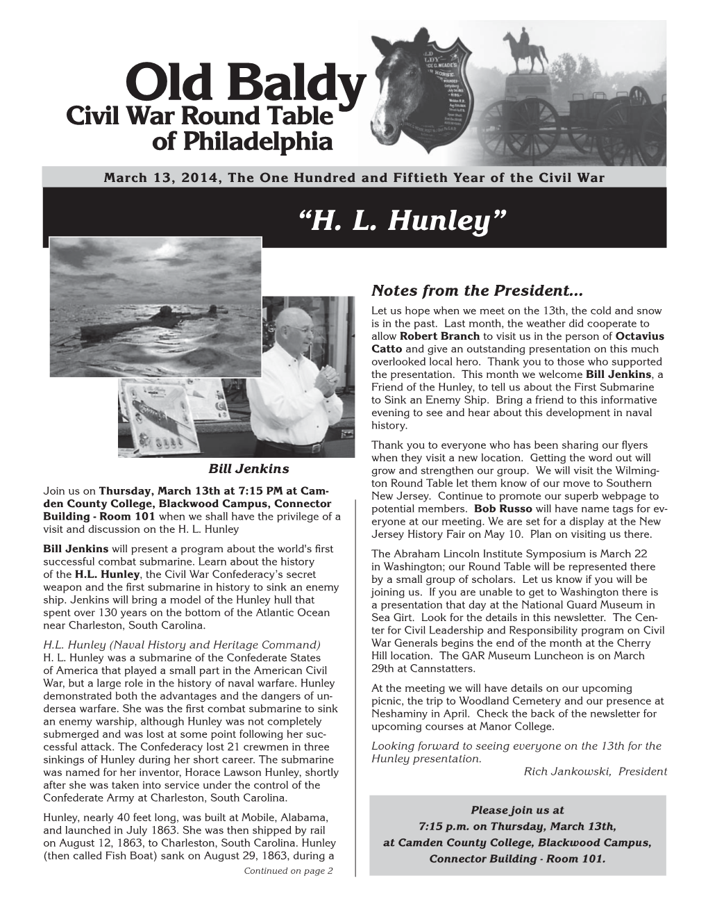 March 2014 Newsletter