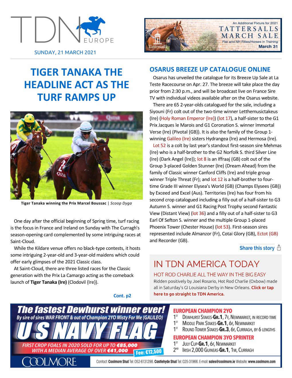 Tdn Europe • Page 2 of 5 • Thetdn.Com Sunday • 21 March 2021