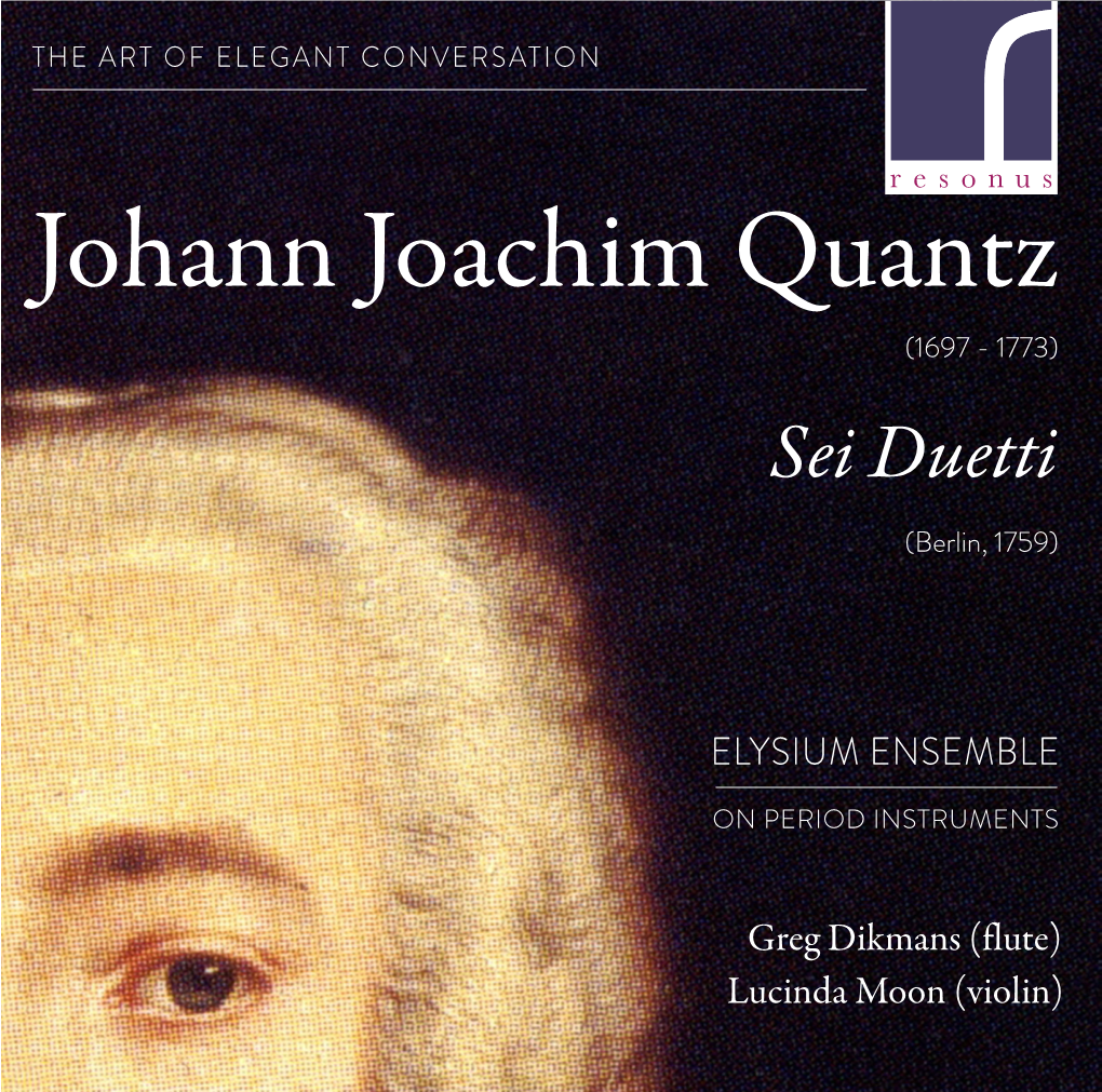 Johann Joachim Quantz (1697 - 1773) Sei Duetti
