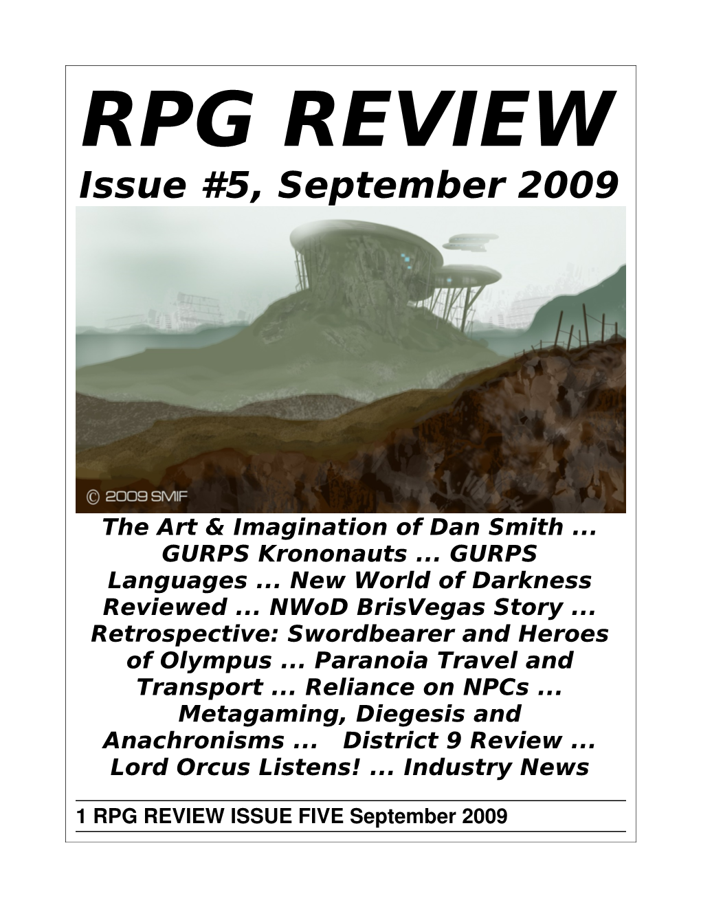 RPG Review Issue 5, September 2009