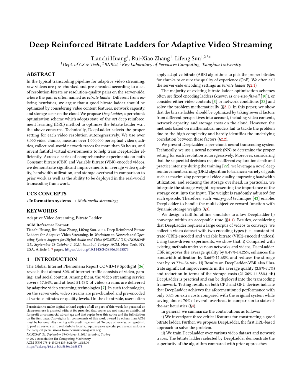 Deep Reinforced Bitrate Ladders for Adaptive Video Streaming