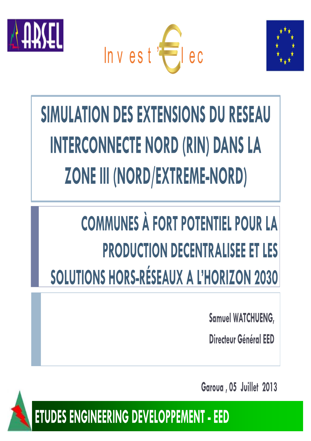 Simulation Des Extensions Du RIN À L'horizon 2030