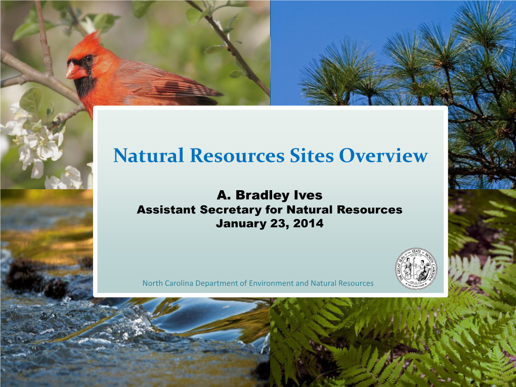 Natural Resources Sites Overview