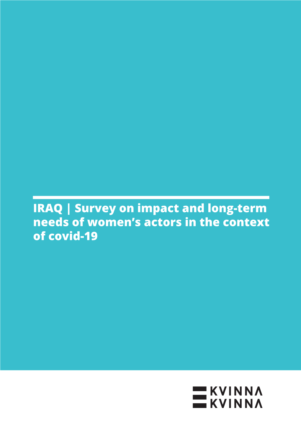 IRAQ | Survey on Impact and Long-Term Needs of Women's Actors in the Context of Covid-19