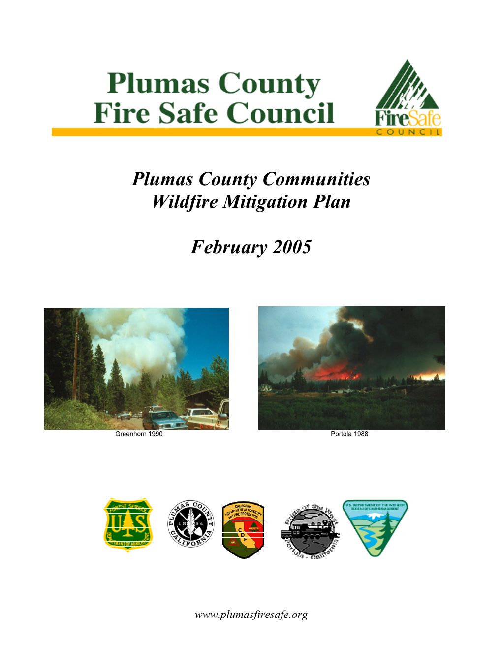Plumas County Communities Wildfire Mitigation Plan February 2005