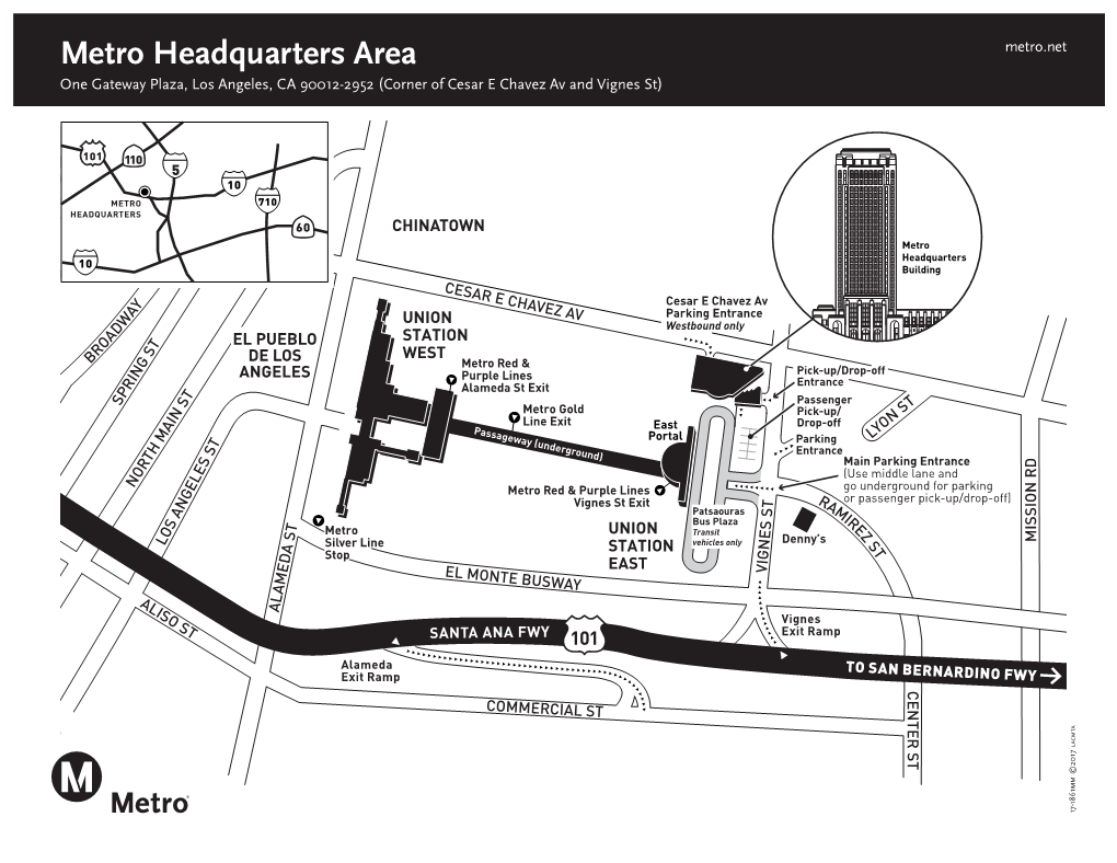 Map & Directions to Metro Headquarters