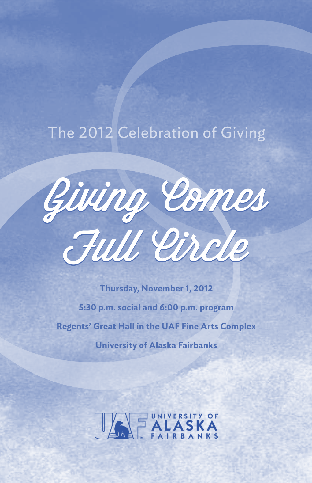 2012 Celebration of Giving Program
