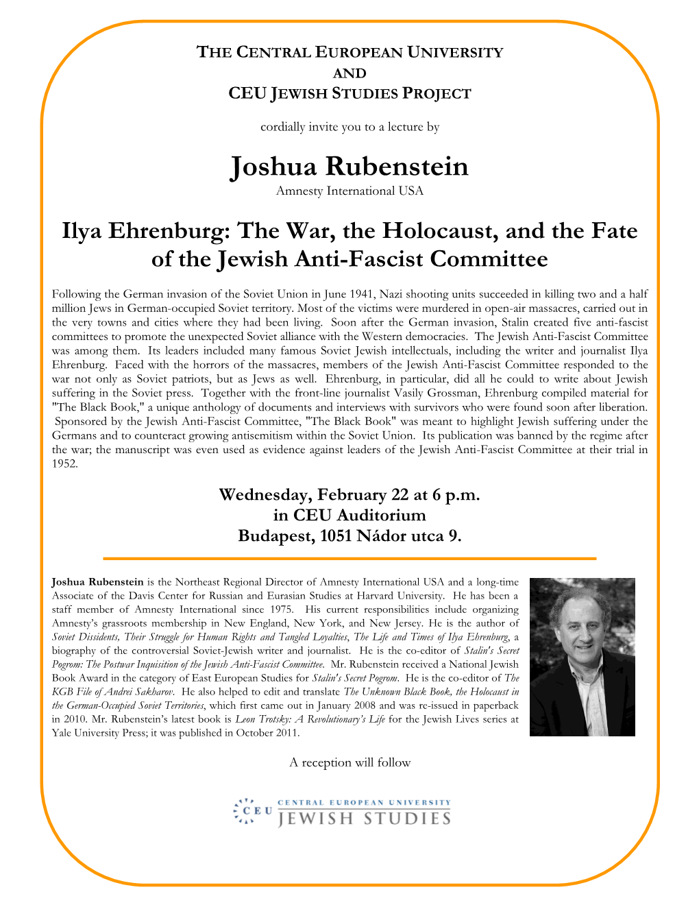 Ilya Ehrenburg: the War, the Holocaust, and the Fate of the Jewish Anti-Fascist Committee