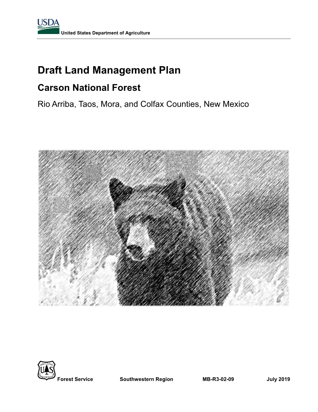 Draft Land Management Plan Carson National Forest Rio Arriba, Taos, Mora, and Colfax Counties, New Mexico