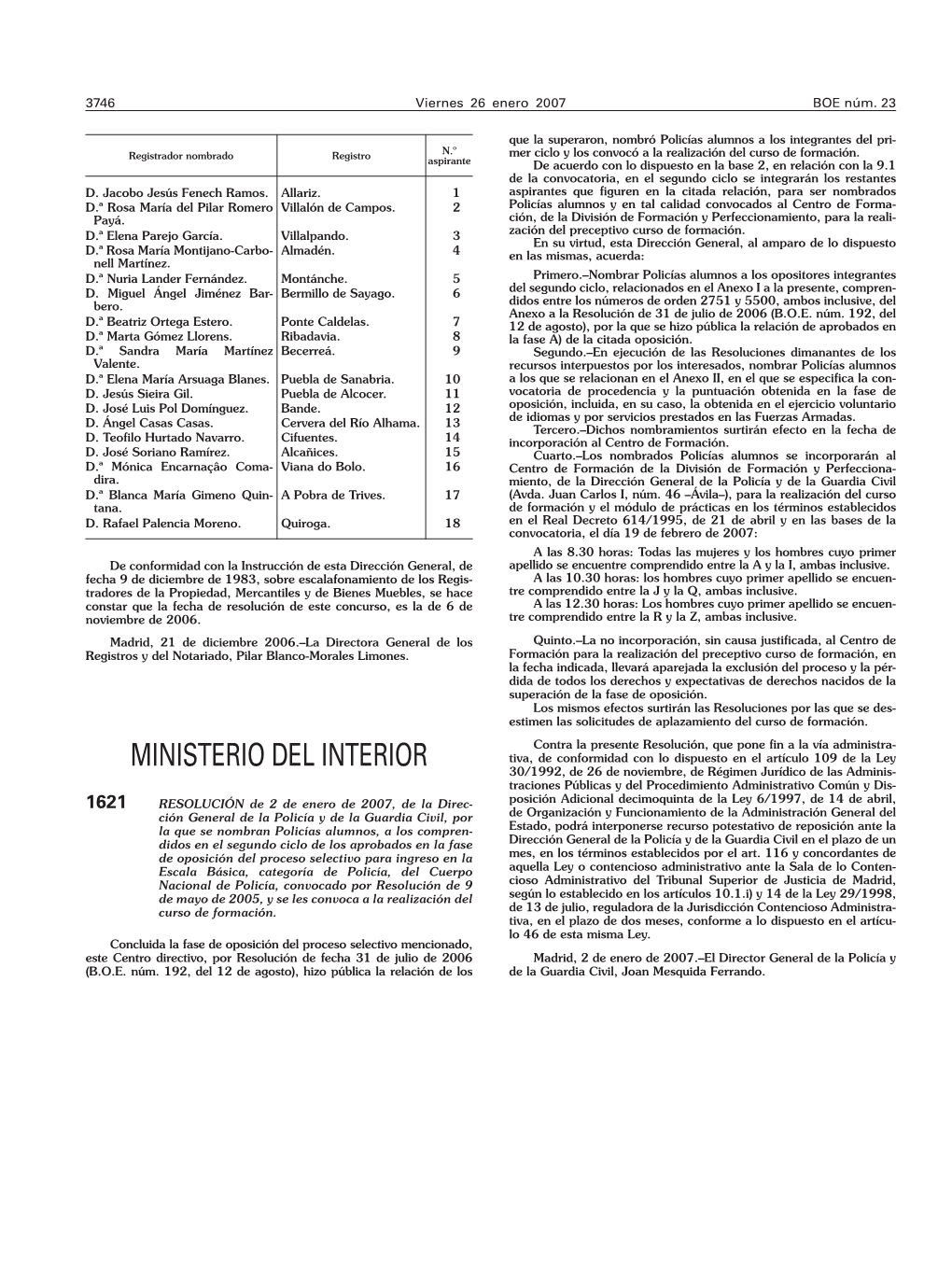 BOE 023 De 26/01/2007 Sec 2 Pag 3746 a 3773