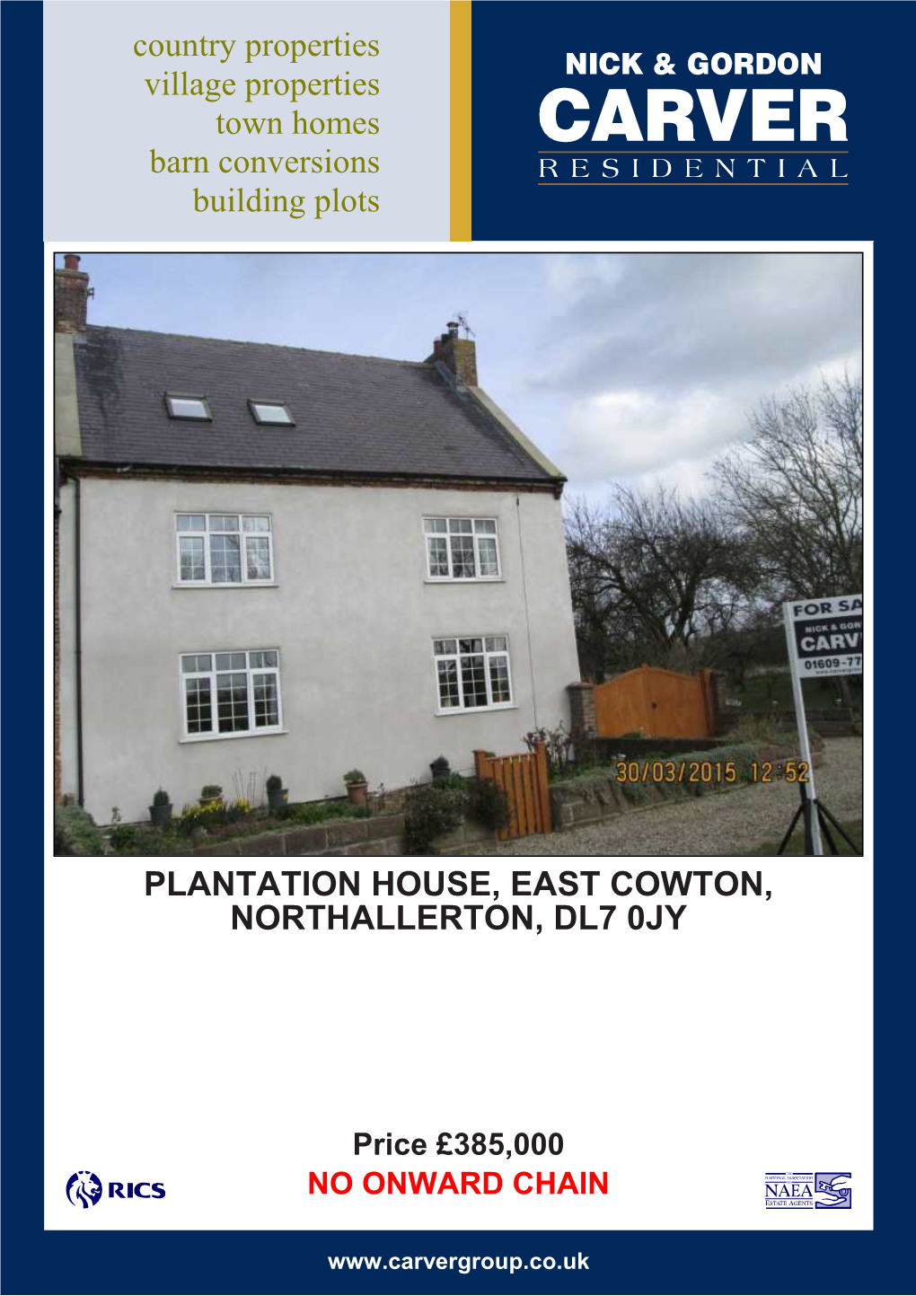 Plantation House, East Cowton, Northallerton, Dl7 0Jy